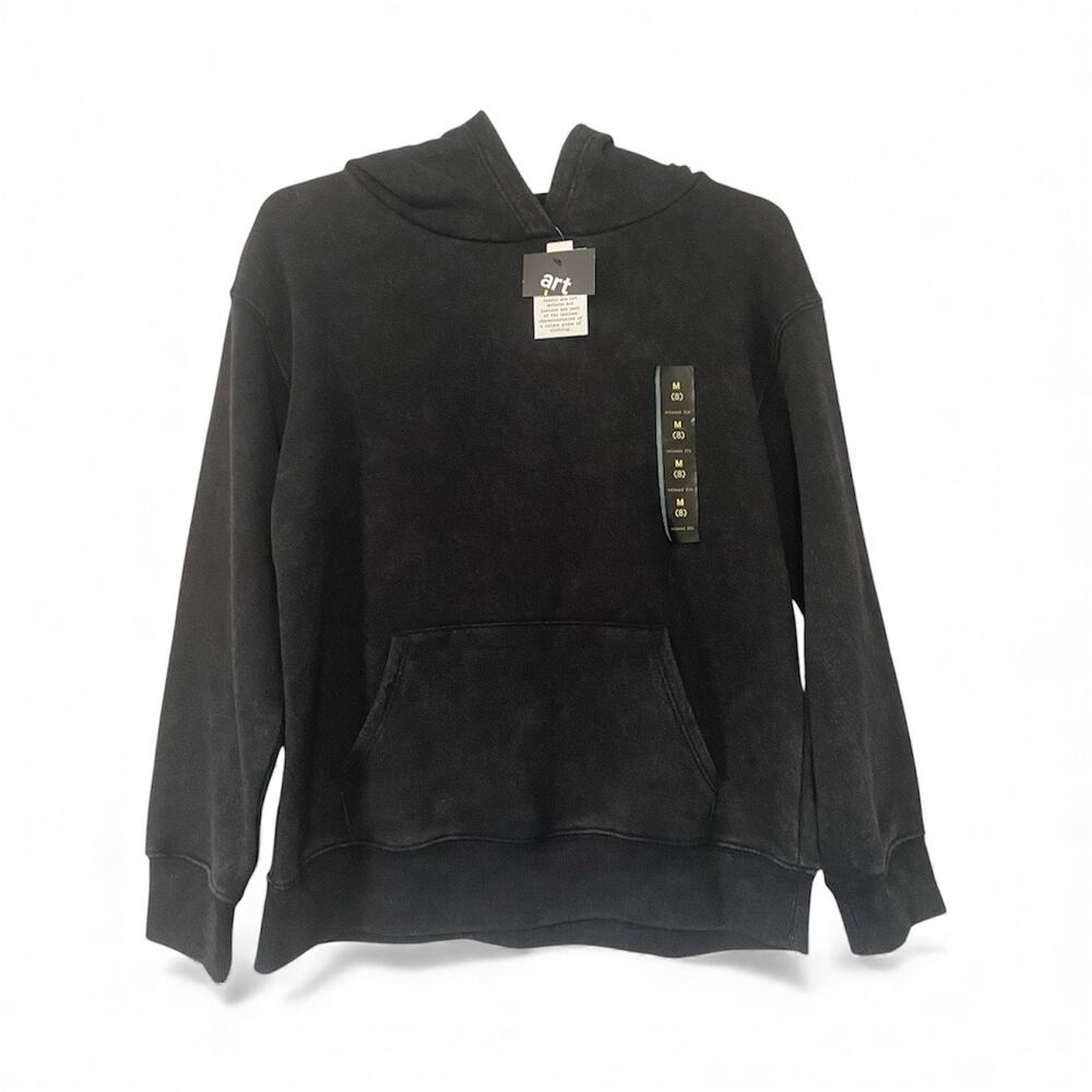 Art Class Boys Black Long Sleeve Hoodie Size 8